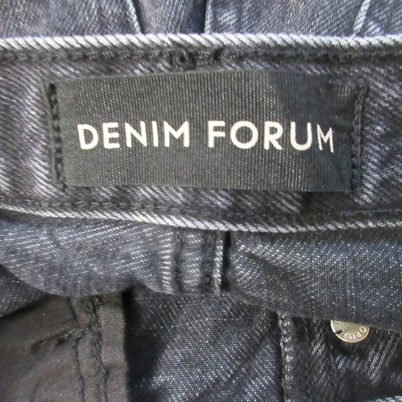 Aritzia Denim Forum Joni High Rise Loose Jeans Women 24 Black Denim Cotton 582 - Picture 11 of 12